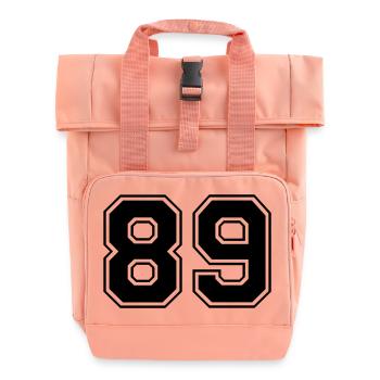 89 - Sac à dos Roll Top à deux anses - rose liberty - Devant