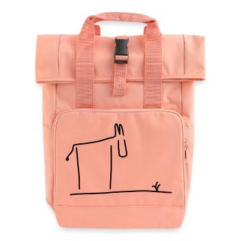 esel - Rolltop Rucksack mit zwei Griffen - Chintzrosa - Vorne
