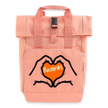 Vielen Dank - Rolltop Rucksack mit zwei Griffen - Chintzrosa - Vorne