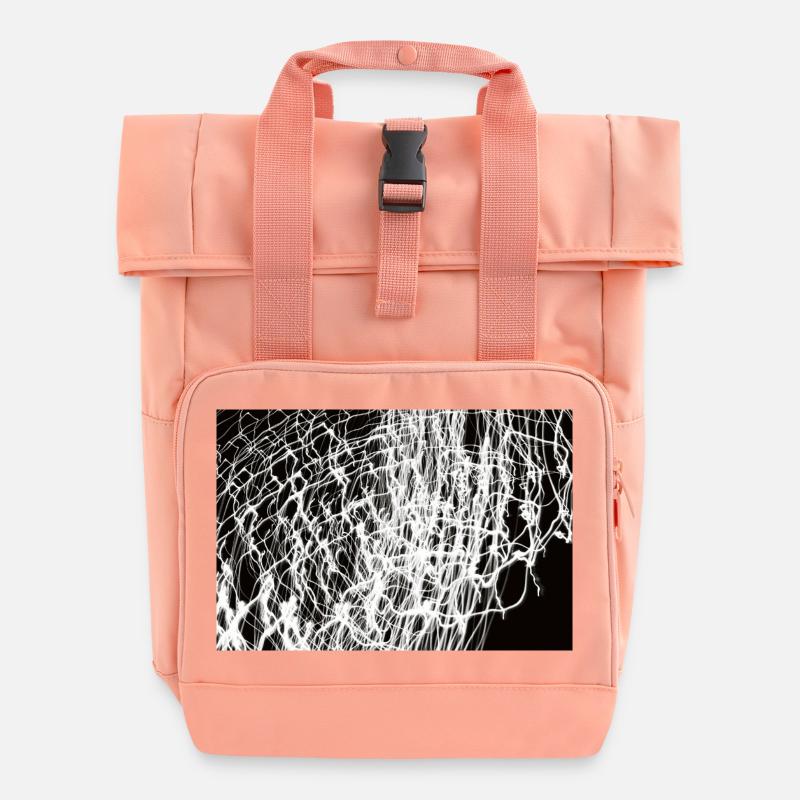 Lichtspiele 4 - Roll Top Backpack with Two Handles - chintz rose