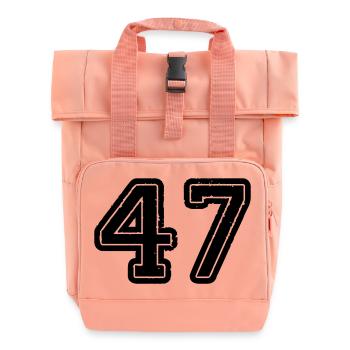 47 - Rolltop Rucksack mit zwei Griffen - Chintzrosa - Vorne
