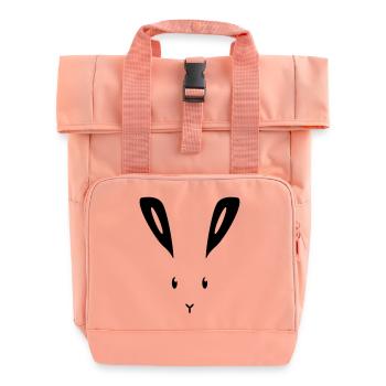 Hase Kaninchen Häschen Osterhase Feldhase bunny - Rolltop Rucksack mit zwei Griffen - Chintzrosa - Vorne