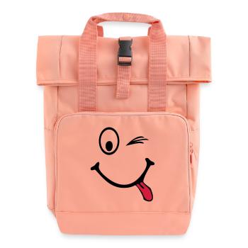 smiley - Rolltop Rucksack mit zwei Griffen - Chintzrosa - Vorne