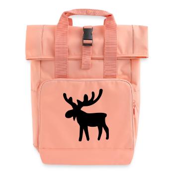 Moose - Roll Top Backpack with Two Handles - chintz rose - Front