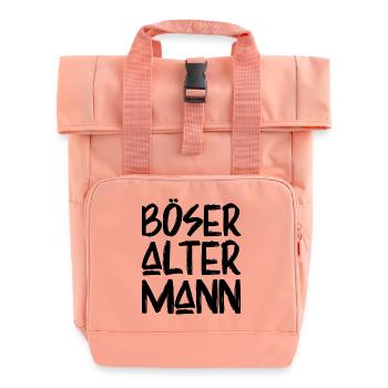 Böser alter Mann - Rolltop Rucksack mit zwei Griffen - Chintzrosa - Vorne