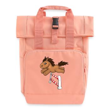 Jumping - Roll Top Backpack with Two Handles - chintz rose - Front