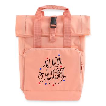 Fête des mères - Sac à dos Roll Top à deux anses - rose liberty - Devant