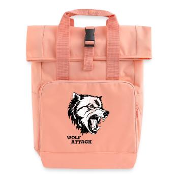 ATTAQUE DE LOUP - Sac à dos Roll Top à deux anses - rose liberty - Devant