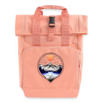 Natur - Rolltop Rucksack mit zwei Griffen - Chintzrosa - Vorne