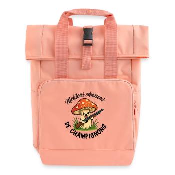 Meilleur chasseur de champignons - Sac à dos Roll Top à deux anses - rose liberty - Devant