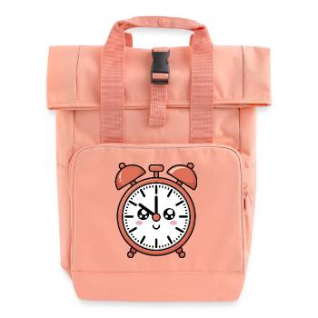 Wecker - Rolltop Rucksack mit zwei Griffen - Chintzrosa - Vorne