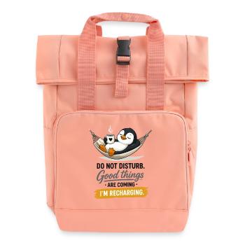 Hamac de recharge du Pingouin - Sac à dos Roll Top à deux anses - rose liberty - Devant
