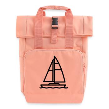 Katamaran - Rolltop Rucksack mit zwei Griffen - Chintzrosa - Vorne