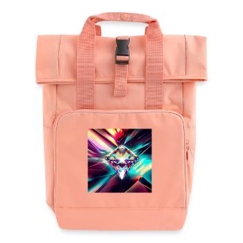 Diamant - Rolltop Rucksack mit zwei Griffen - Chintzrosa - Vorne