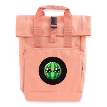 Pastèque sucrée avec des yeux - Sac à dos Roll Top à deux anses - rose liberty - Devant