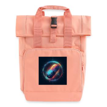 Pille 1 - Rolltop Rucksack mit zwei Griffen - Chintzrosa - Vorne