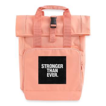 Stronger than ever - Roll Top Backpack with Two Handles - chintz rose - Front