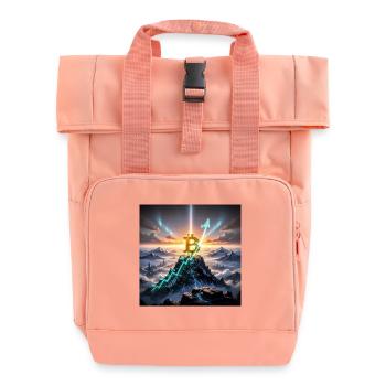 Bitcoin Summit Climb 3D - Roll Top Backpack with Two Handles - chintz rose - Front