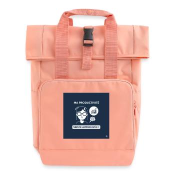 Nap Approved: Zen-Produktivität - Rolltop Rucksack mit zwei Griffen - Chintzrosa - Vorne