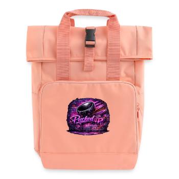 Picked Up Neon Graffiti - Rolltop Rucksack mit zwei Griffen - Chintzrosa - Vorne