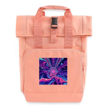 MDMA - Rolltop Rucksack mit zwei Griffen - Chintzrosa - Vorne