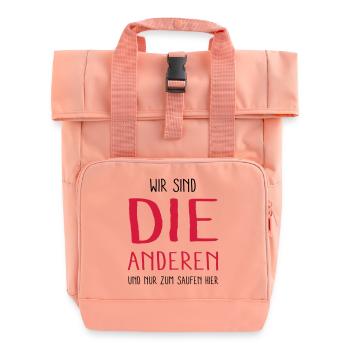 die anderen - Rolltop Rucksack mit zwei Griffen - Chintzrosa - Vorne