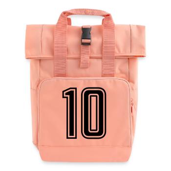 10 - Roll Top Backpack with Two Handles - chintz rose - Front