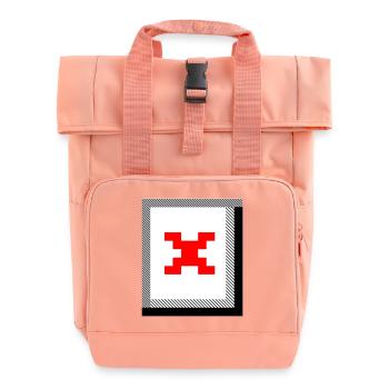 Missing Image – File Not Found - Roll Top Backpack with Two Handles - chintz rose - Front