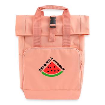 THIS IS NOT A WATERMELON - Rolltop Rucksack mit zwei Griffen - Chintzrosa - Vorne