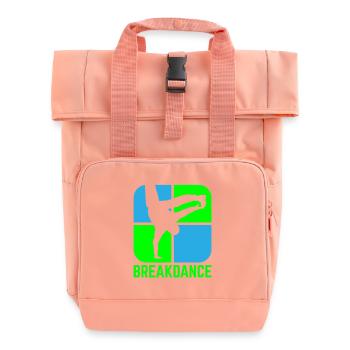 Breakdance - Rolltop Rucksack mit zwei Griffen - Chintzrosa - Vorne