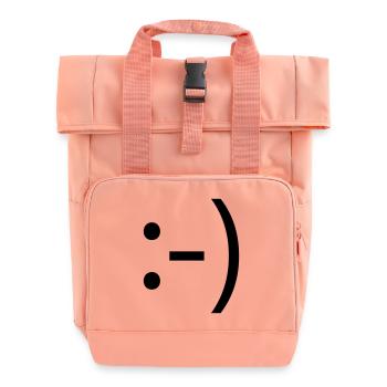 smile :-) - Rolltop Rucksack mit zwei Griffen - Chintzrosa - Vorne