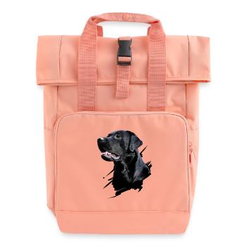 Labrador - Roll Top Backpack with Two Handles - chintz rose - Front
