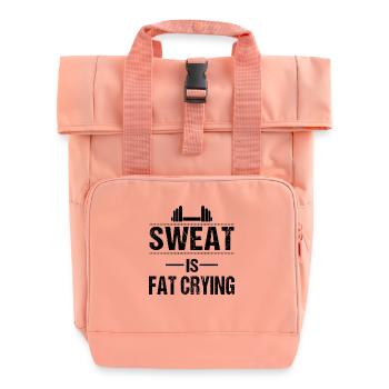 Sweat is fat crying - Rolltop Rucksack mit zwei Griffen - Chintzrosa - Vorne