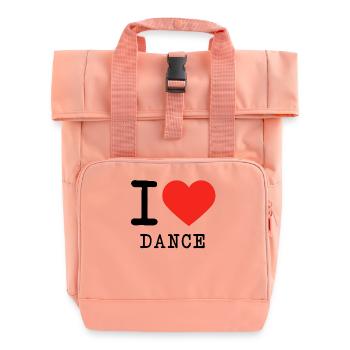 I love Dance - Rolltop Rucksack mit zwei Griffen - Chintzrosa - Vorne