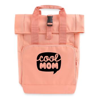 Maman fraîche - Sac à dos Roll Top à deux anses - rose liberty - Devant