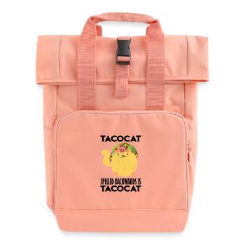 Tacocat Rückwärts Tacocat Mexiko Taco - Rolltop Rucksack mit zwei Griffen - Chintzrosa - Vorne