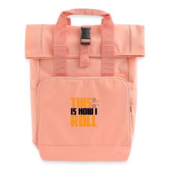 Mountainbike, Biking, Bike, Fahrrad, Fahrradsport - Rolltop Rucksack mit zwei Griffen - Chintzrosa - Vorne