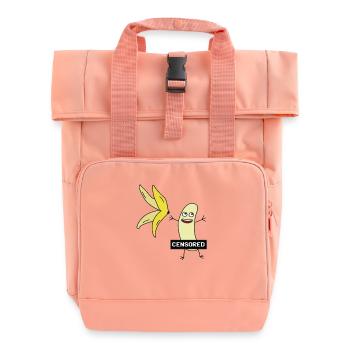 Früchte frucht lustig Geschenk Vegetarier Veganer - Rolltop Rucksack mit zwei Griffen - Chintzrosa - Vorne