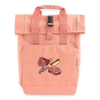 Fleisch - Rolltop Rucksack mit zwei Griffen - Chintzrosa - Vorne
