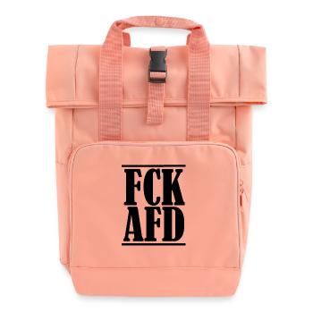 Fuck Afd Anti Rassismus Gegen Rechts - Rolltop Rucksack mit zwei Griffen - Chintzrosa - Vorne