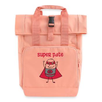 Super pate - Roll Top Backpack with Two Handles - chintz rose - Front