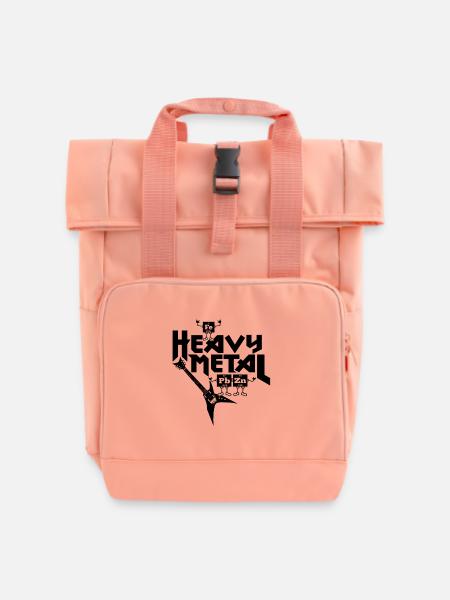 Heavy Metal Funny - Rolltop Rucksack mit zwei Griffen - Chintzrosa
