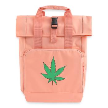 Feuille de cannabis - Sac à dos Roll Top à deux anses - rose liberty - Devant