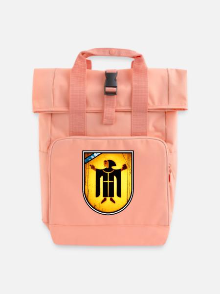 München's Mönch - Rolltop Rucksack mit zwei Griffen - Chintzrosa