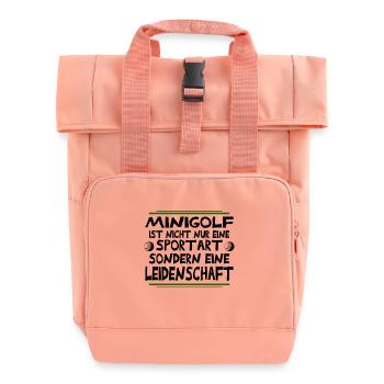 Minigolf Leidenschaft - Rolltop Rucksack mit zwei Griffen - Chintzrosa - Vorne