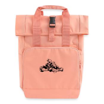 Conception de karting - Sac à dos Roll Top à deux anses - rose liberty - Devant