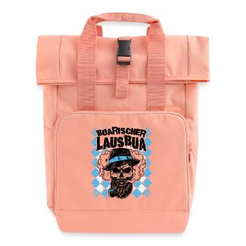 Boarischer Lausbua Stolz Auf Bayrische Tradition - Rolltop Rucksack mit zwei Griffen - Chintzrosa - Vorne