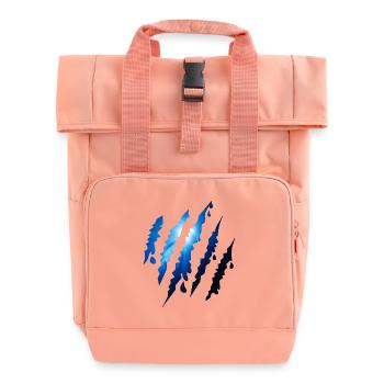 Ozian Scratch Trail Underwater Scratches - Roll Top Backpack with Two Handles - chintz rose - Front