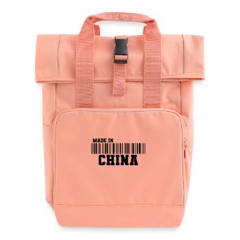 Made in China Barcode - Sac à dos Roll Top à deux anses - rose liberty - Devant