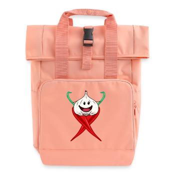Chilli Hot Spices Garlic Onion Cuisine - Roll Top Backpack with Two Handles - chintz rose - Front